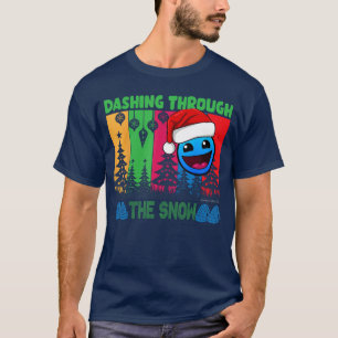 Geometry Dashinghroughhe Snow Sleep Dash Game Chri T-Shirt