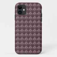 Geometry ethnic patchwork brown burgundy