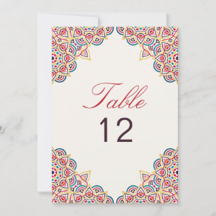 Geometry Glitter Metal Luxury Wedding Table Number