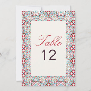 Geometry Glitter Metal Luxury Wedding Table Number