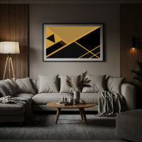 Geometry in Earth Tones Canvas Print