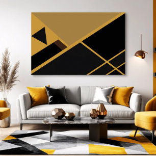 Geometry in Earth Tones Poster