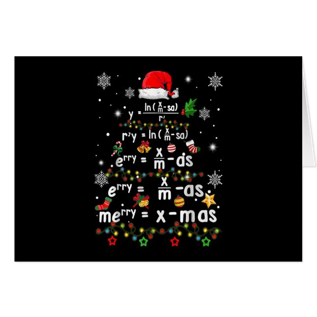 Geometry Math Science Teacher Christmas (Front Horizontal)