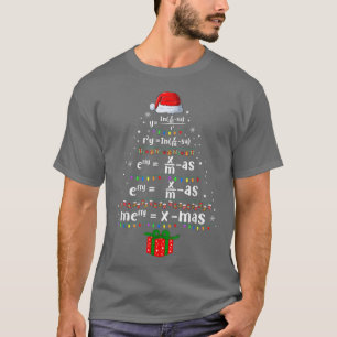 Geometry Math Science Teacher Merry Christmas  T-Shirt