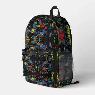 Geometry Mechanism Printed Backpack