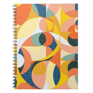 Geometry minimalistic artwork pattern with simple notebook
