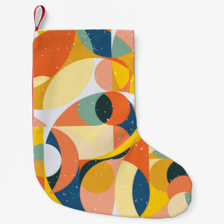 Geometry minimalistic artwork pattern with simple  small christmas stocking