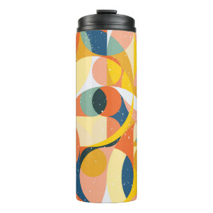 Geometry minimalistic artwork pattern with simple  thermal tumbler