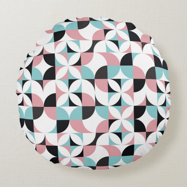 Geometry minimalistic seamless pattern round cushion (Front)