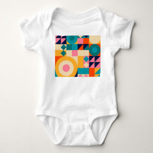 Geometry Minimalistic: Vintage Illustration Poster Baby Bodysuit
