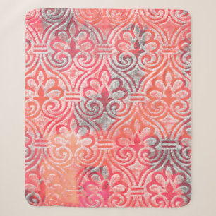 Geometry modern repeat pattern with texturesabstra sherpa blanket