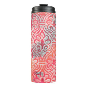 Geometry modern repeat pattern with texturesabstra thermal tumbler