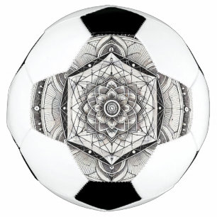 Geometry- Monochrome: Cosmic Precision Soccer Ball