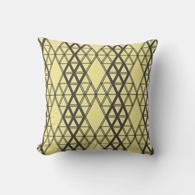 Geometry Obsession Throw Pillow / Cushion (Front)