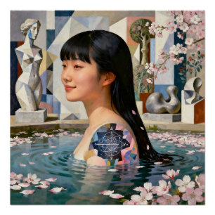 “Geometry of Serenity” – A Digital Portrait Poster