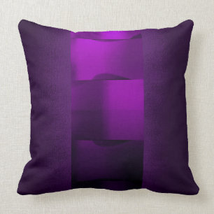 Geometry Plum Purple 3-Dimensional Amethyst Cushion