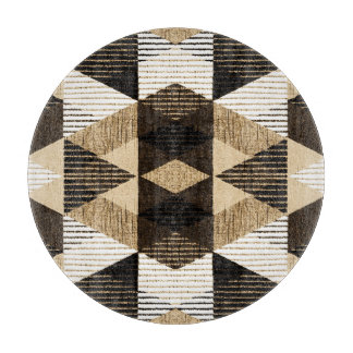Geometry Repeat: Textured Background Design Cutting Board