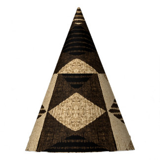 Geometry Repeat: Textured Background Design Party Hat