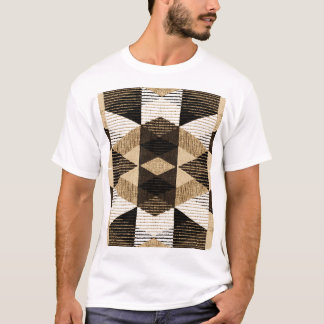 Geometry Repeat: Textured Background Design T-Shirt
