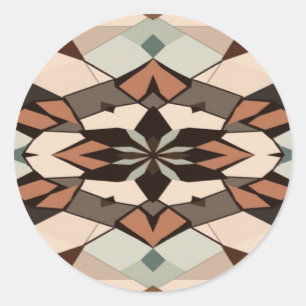 Geometry round sticker 