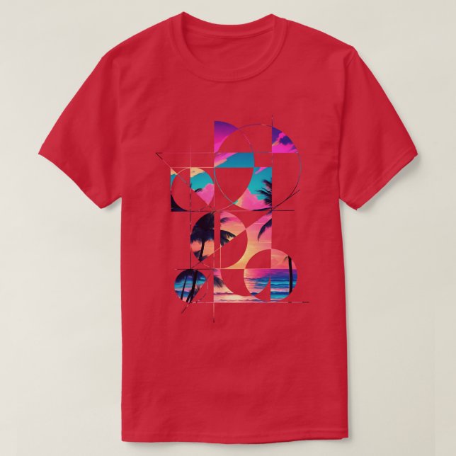 Geometry summer beach TShirt (Design Front)