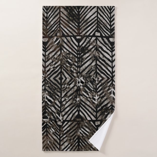 Geometry texture creative repeat modern patternabs bath towel (Bath Towel)