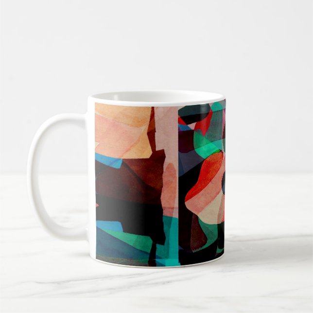 Geometry texture paint classic pattern coffee mug (Left)
