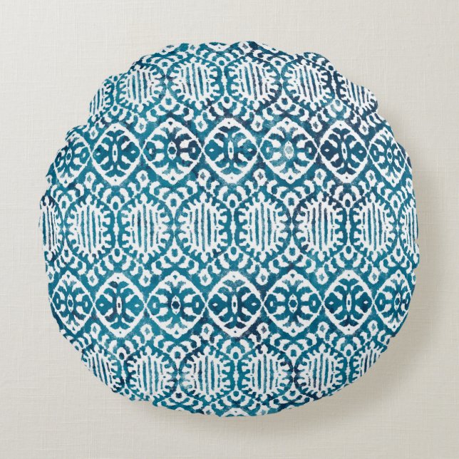 Geometry texture repeat creative modern patternwat round cushion (Front)