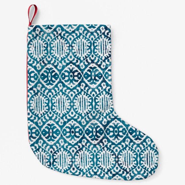 Geometry texture repeat creative modern patternwat small christmas stocking (Front)