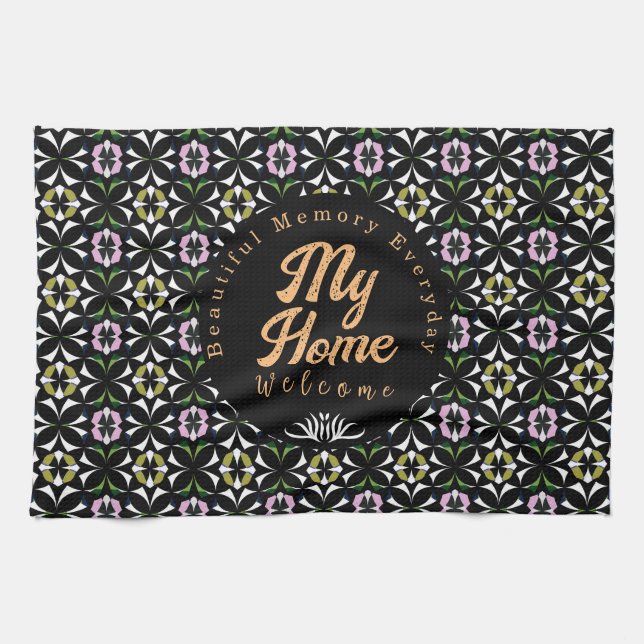 Geometry Tile  Tea Towel (Horizontal)
