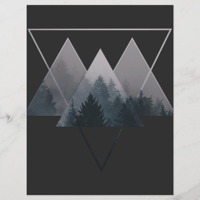 Geometry Triangles Misty Fores (Front)