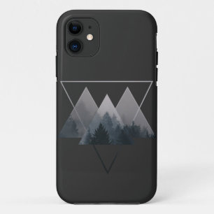 Geometry Triangles Misty Fores Case-Mate iPhone Case