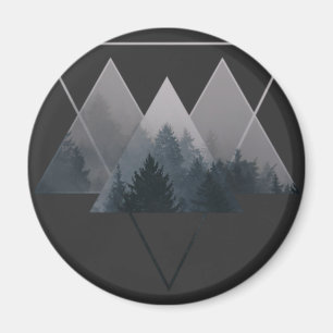 Geometry Triangles Misty Fores Magnet