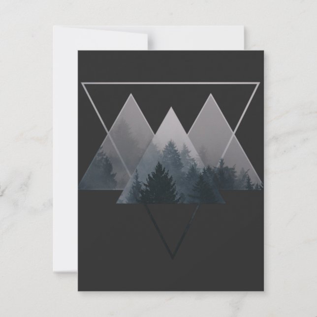 Geometry Triangles Misty Forest (Front)