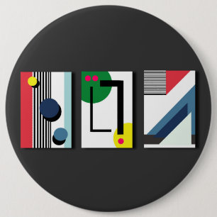 Geometryabstrakt 6 Cm Round Badge