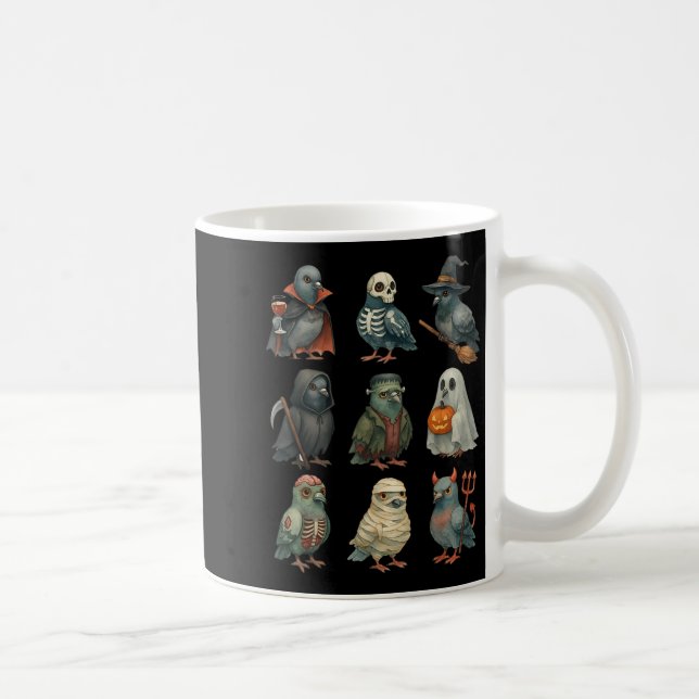 Geon Bird Soky Witch Boo Zombie Halloween Boys &am Coffee Mug (Right)