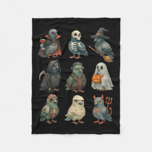 Geon Bird Soky Witch Boo Zombie Halloween Boys &am Fleece Blanket
