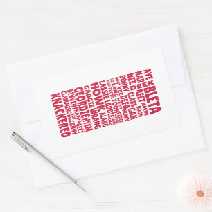 Geordie slang Northern English language Rectangular Sticker