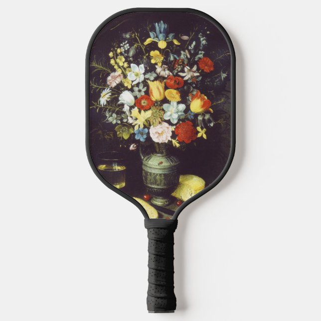 Georg Flegel  Big piece of flowers (in niche)   Pickleball Paddle (Front)