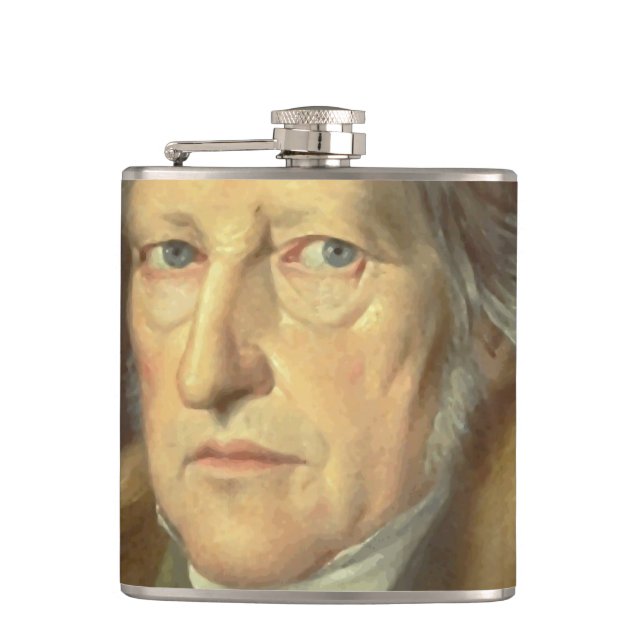 Georg Wilhelm Friedrich Hegel Hip Flask (Front)