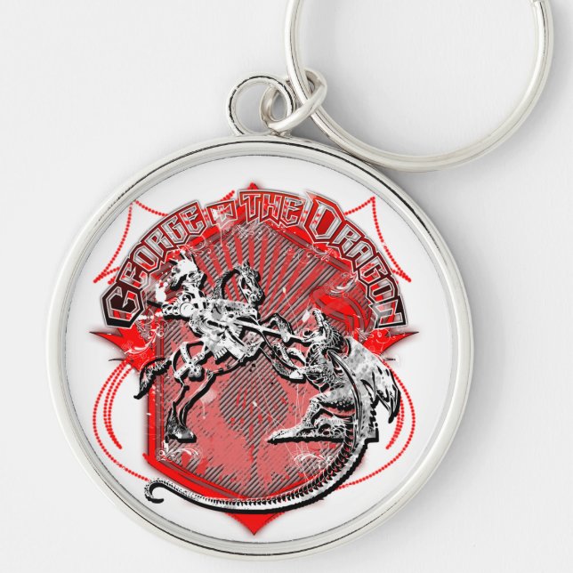 George and the Dragon Key Ring (Front)