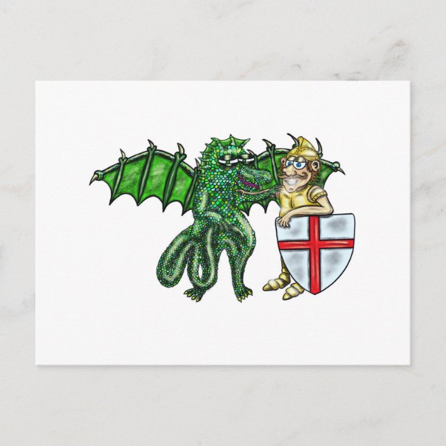 George and the dragon postcard (Front)