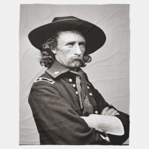 GEORGE ARMSTRONG CUSTER FLEECE BLANKET