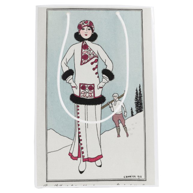 George Barbier, Art Deco Medium Gift Bag (Front)