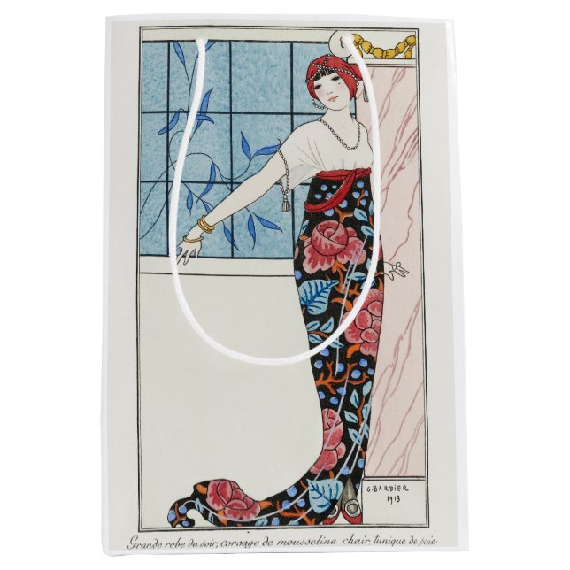 George Barbier, Art Deco Medium Gift Bag (Front)