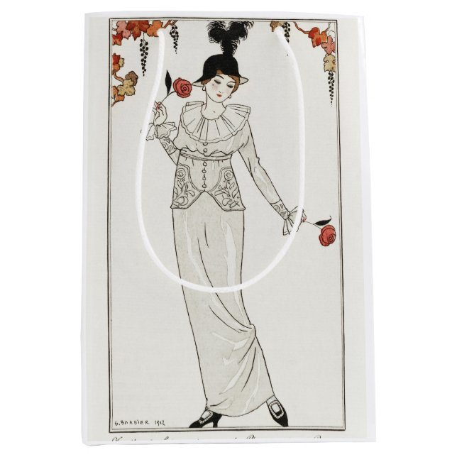 George Barbier, Art Deco Medium Gift Bag (Front)