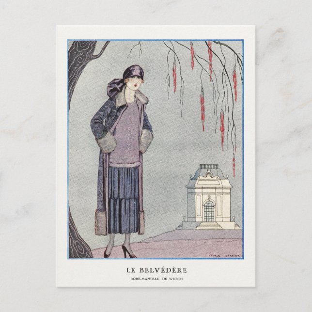 George Barbier, Art Deco Postcard (Front)