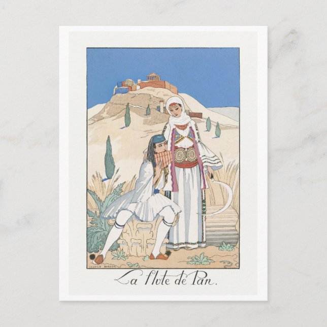 George Barbier, Art Deco Postcard (Front)