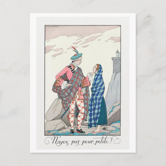George Barbier, Art Deco Postcard (Front)