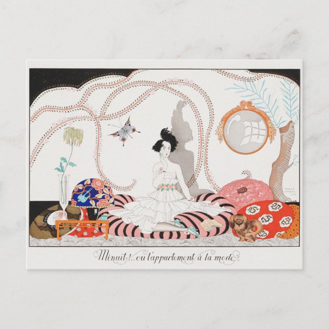 George Barbier, Art Deco Postcard (Front)